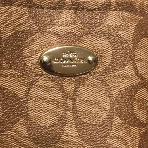 Coach Signature Saddle and Pink Coated Canvas Bag - Picture 7 of 16